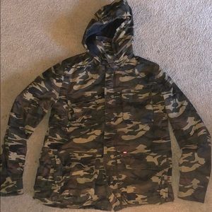 Obey fleece lined camouflage jacket